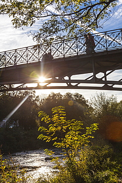 View of bridge in Freiburg im Breisgau, Germany