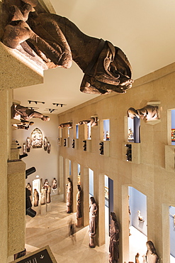 View of figures of prophets in Sculpture Hall at Augustiner Museum, Freiburg, Germany