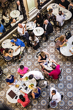 The Interior of the Confeitaria Colombo, a Portuguese art deco cafe in central Rio de Janeiro, Brazil, South America