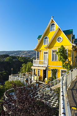 Colourful buildings, Valparaiso, Chile, South America