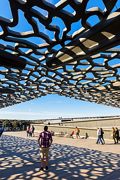 MUCEM and Fort Saint Jean, Marseille, Bouches du Rhone, Provence, Provence-Alpes-Cote d'Azur, France, Europe