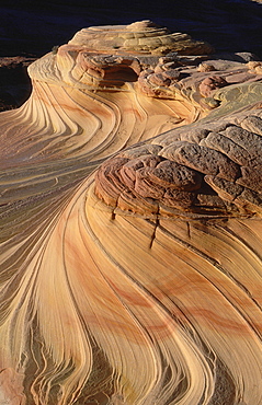 Geology, usa. Arizona, paria canyon vermillion cliffs wilderness. North coyote buttes: the swirl. Made from navaho sandstone, formed by wind and weather