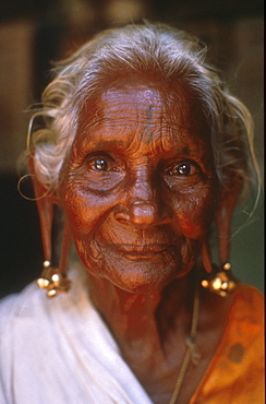 India - faces: christian woman of kerala