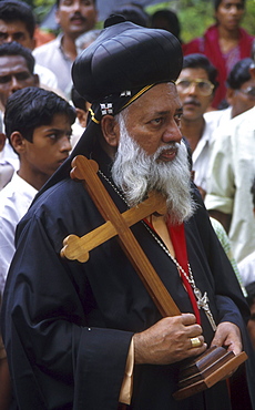 India - religion - christian cyril mar baselios, head of syro-malankar catholics, at perunada