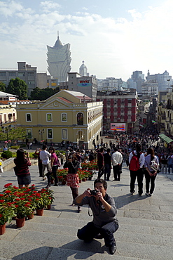 MACAU Macau street scenes showing old and new. photo by Sean Sprague