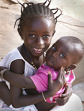 Gambia children of kabekel village, birkama