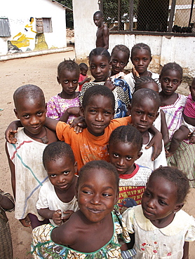 Gambia children of kabekel village, birkama