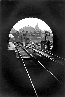 Landscape kings cross railway station. London, united kingdom