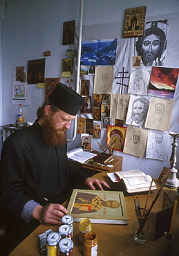 Ukraine painting saint theodores monastery ternopil