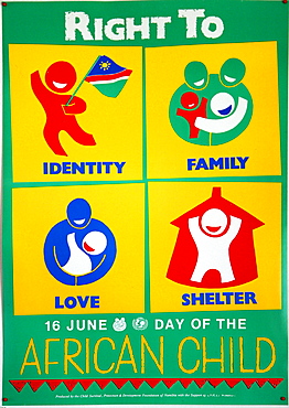 Namibia rights of african child poster