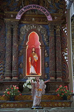 India. Pilgrimage to malayattoor, a hill which saint thomas the apostle is believed to have climbed around 55 ad, leaving his footprints at the top. It is a major pilgrim centre for christians as well as hindus and moslems, who believe the trip can cure them of physical and mental disease. Kerala. Statue of jesus in the lower church