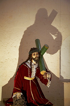 Peru. Christ with cross, convent of santa catarina, arequipa