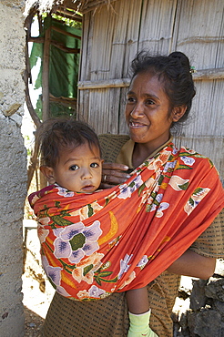 East timor. Mother and child, fatumerita village, aileu district