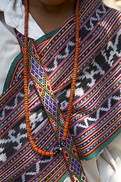 East timor detail of traditional ikat weave, oecussi-ambeno