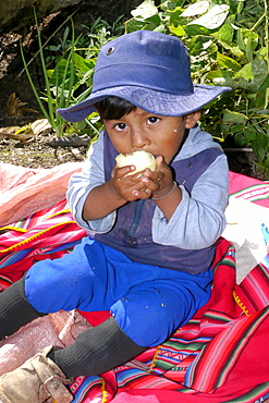 BOLIVIA Child of Colonia 7 Estrellas, near Caranavi