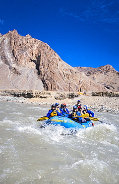 Zanskar River Trip leaving Kharsha, Ladakh, India, Himalayas, Asia