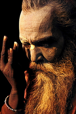 Forehead designs, called tilakas, show a sadhus religious and sectarian affiliations and range from a simple daub of color to complex designs involving the entire face. the application of a tilaka is usually done at the start of each day after bathing as a way to sanctify the body and prepare it to receive the divine. pashupatinath, nepal