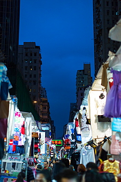 Temple Street, Kowloon, Hong Kong, China, Asia