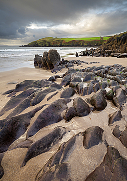 Rock formations on Doonshean Bay Beach, Dingle Peninsula