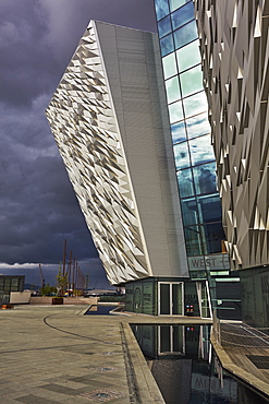 A view of the Titanic Museum, in the Titanic Quarter, Belfast, Ulster, Northern Ireland, United Kingdom, Europe