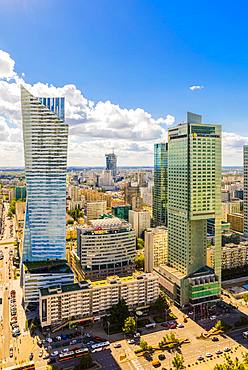 Skyscrapers, City Centre, Warsaw, Poland, Europe