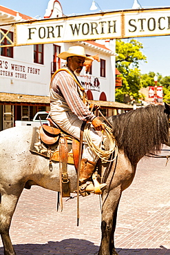 Cowboys in Fort Worth Stockyards, Texas, United States of America, North America