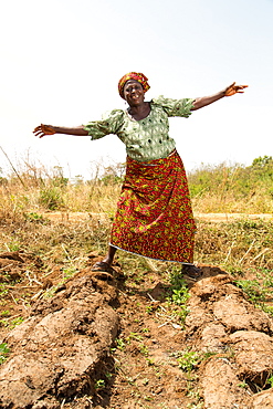 Naomi Mamman, chairman of Chena Bikun Women Farmers Co-operative, Madakiya, Nigeria, West Africa, Africa