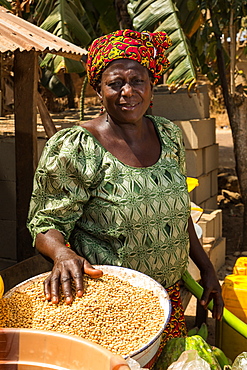 Naomi Mamman, chairman of Chena Bikun Women Farmers Co-operative, Madakiya, Nigeria, West Africa, Africa