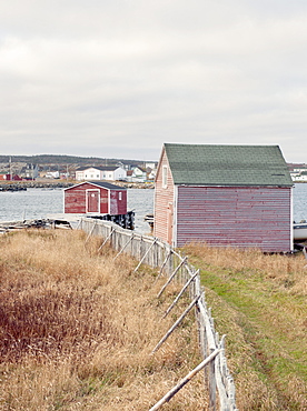 Fishing huts, Fogo Island, Newfoundland, Canada, North America