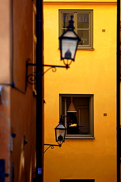 Colourful buildings, Stockholm, Sweden, Scandinavia, Europe