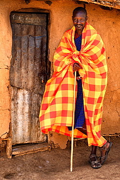 Masai Warrior, Masai Mara, Kenya, East Africa, Africa