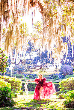 Model in a dress at Musgrove Plantation venue