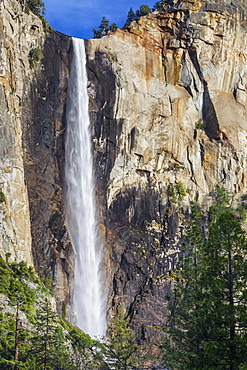 Bridalveil Fall in spring Yosemite National Park, UNESCO World Heritage Site, California, United States of America, North America