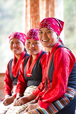 Nepali women working in tea houses in the Everest region, Nepal, Asia