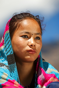 A Nepali girl from the remote Dolpa region, Nepal, Asia