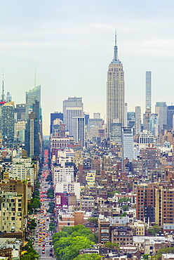 The Empire State Building and Manhattan skyline, New York City, United States of America, North America