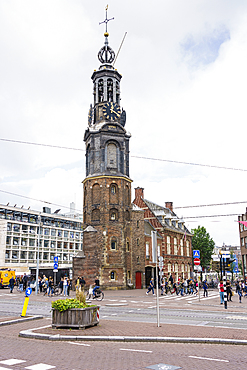 Munttoren (Munt Tower), Muntplein, Amsterdam, North Holland, The Netherlands, Europe