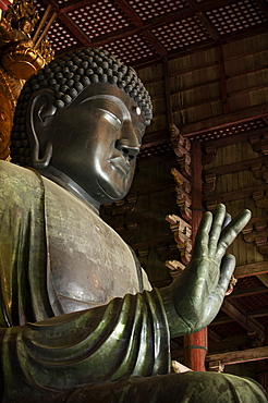 The Great Buddha, Todai-ji temple, UNESCO World Heritage Site,  Nara, Japan, Asia