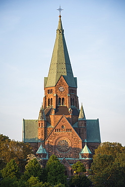 Sofia Church at sunset, Nytorget, Stockholm, Sweden, Scandinavia, Europe