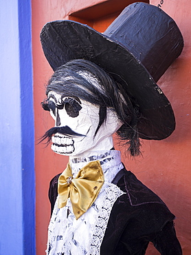 Decorations for the Day of the Dead (Dia de los Muertos), Oaxaca, Mexico, North America