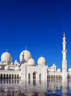 Sheikh Zayed bin Sultan Al Nahyan Grand Mosque, Abu Dhabi, United Arab Emirates, Middle East