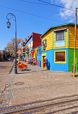 View of the colourful La Boca Neighbourhood, City of Buenos Aires, Buenos Aires Province, Argentina, South America