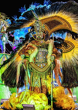 Samba Dancer at the Carnival Parade in Rio de Janeiro, Brazil, South America