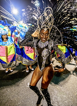 Samba Dancer at the Carnival Parade in Rio de Janeiro, Brazil, South America