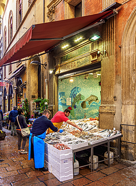 Street food market, Bologna, Emilia-Romagna, Italy, Europe