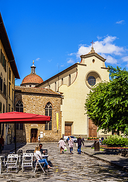 Piazza Santo Spirito, Florence, Tuscany, Italy, Europe