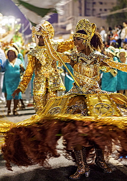 Samba dancer in the Carnival Parade, City of Rio de Janeiro, Rio de Janeiro State, Brazil, South America