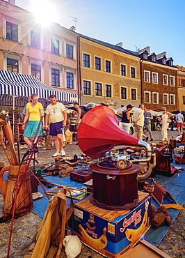 Flea Market on the Market Square, Old Town, Lublin, Lublin Voivodeship, Poland, Europe