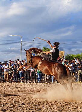 Jineteada Gaucha, traditional sport, Vallecito, San Juan Province, Argentina, South America