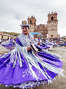 Fiesta de la Virgen de la Candelaria, Main Square, Puno, Peru, South America